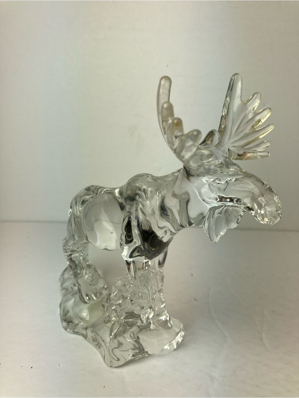Crystal Moose Wonders of the Wild Figurine Lead Crystal Germany 7.5"
